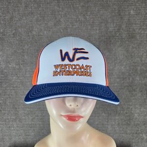 Richardson Mens LG-XL White Orange Blue Westcoast Enterprises Trucker Hat